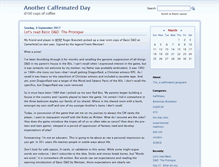 Tablet Screenshot of anothercaffeinatedday.com